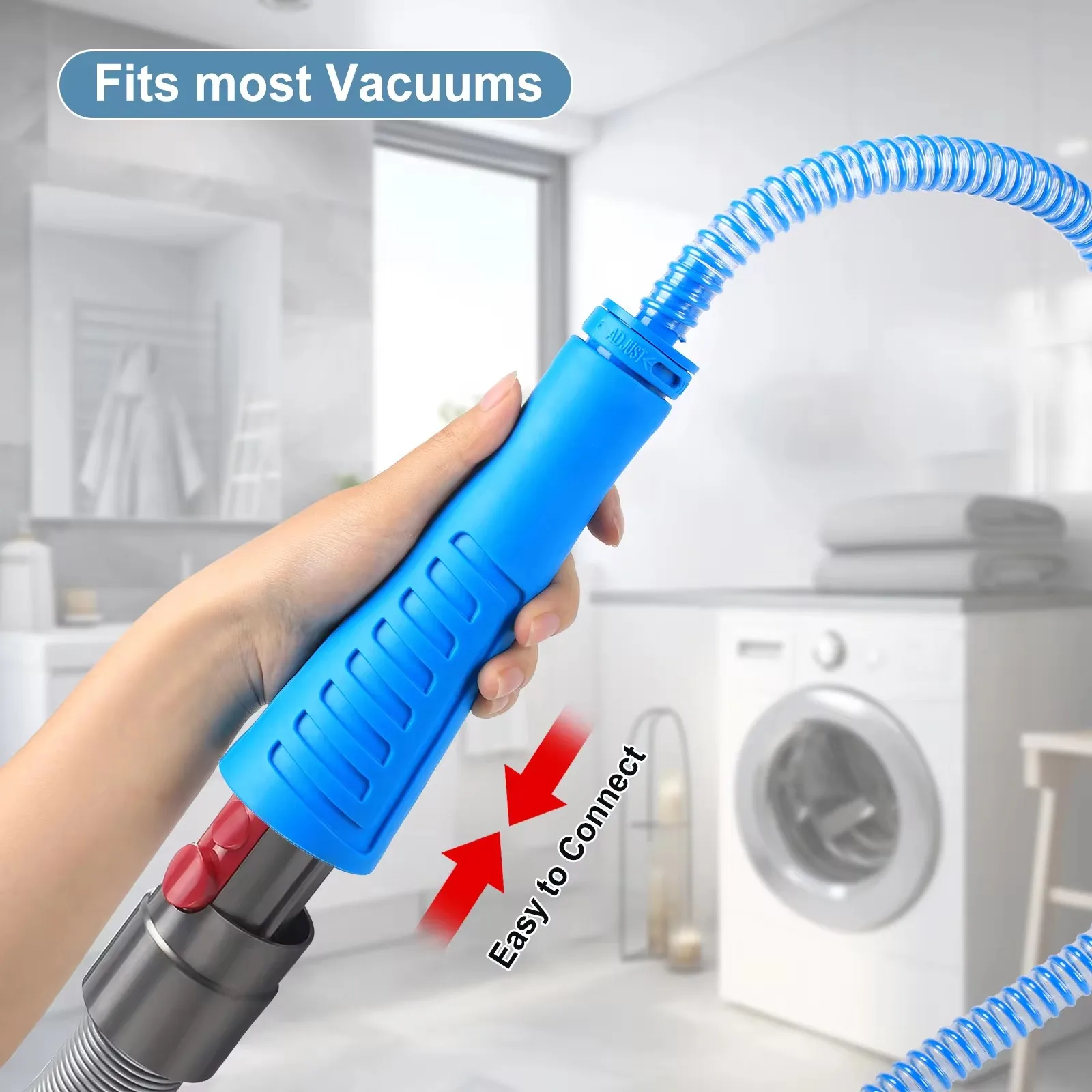 Dryer Vent Cleaner Kit Vacuum Attachment Bendable Dryer Lint and Dryer Lint Vacuum Attachment with Flexible Guide and dryer Vent