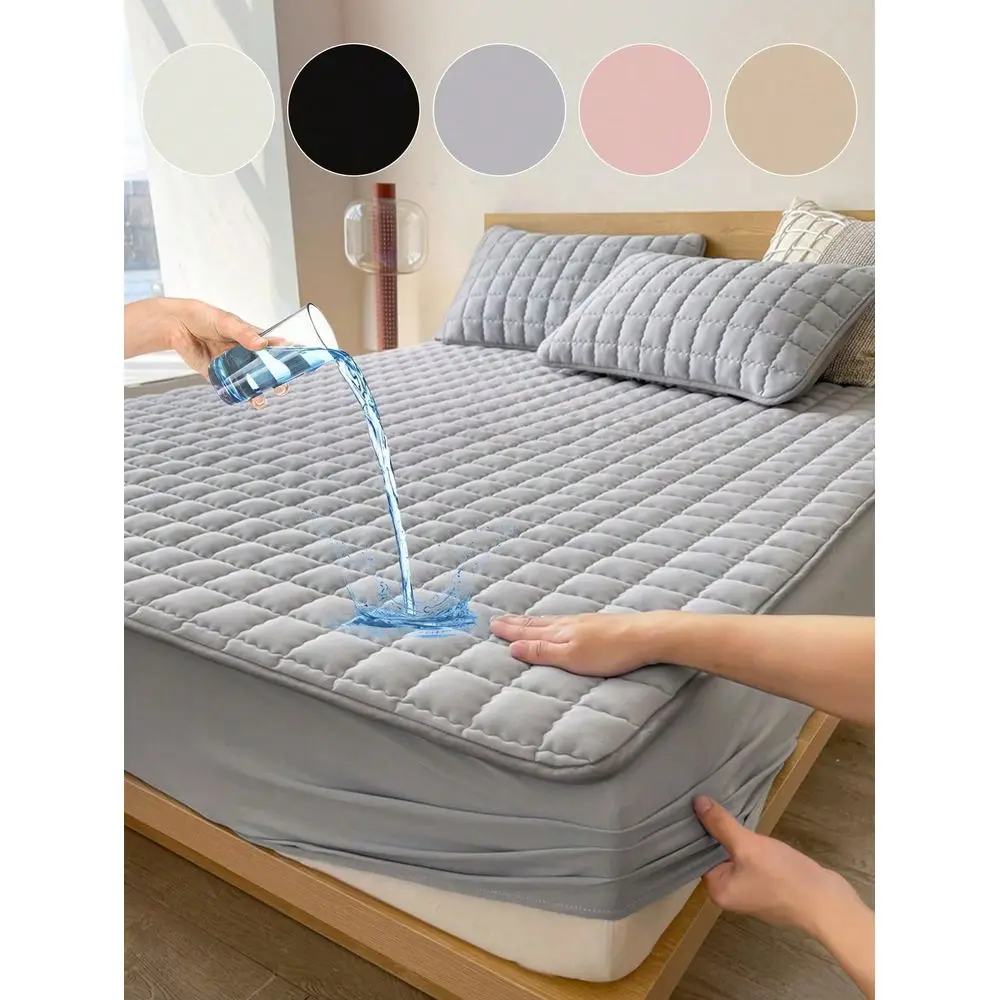 

Водонепроницаемая простыня, мягкий и дышащий чехол для матраса, защитное покрывало для матраса, простыня с изогнутым сетчатым дизайном, пылезащитная простыня.