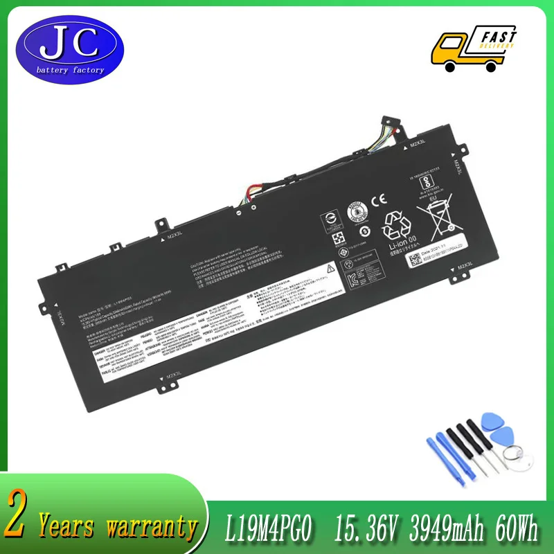 

JCLJF NEW high quality L19C4PG0 15.36V 60Wh Laptop Battery for Lenovo Legion Y740S Y9000X L19M4PG0 SB10V26972