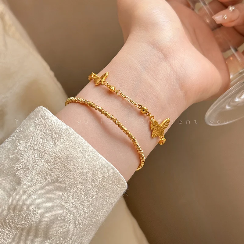 Shimmering Butterfly Bracelet for Women - Luxe and Elegant, A Perfect Accessory for a Sophisticated, Glamorous Look.