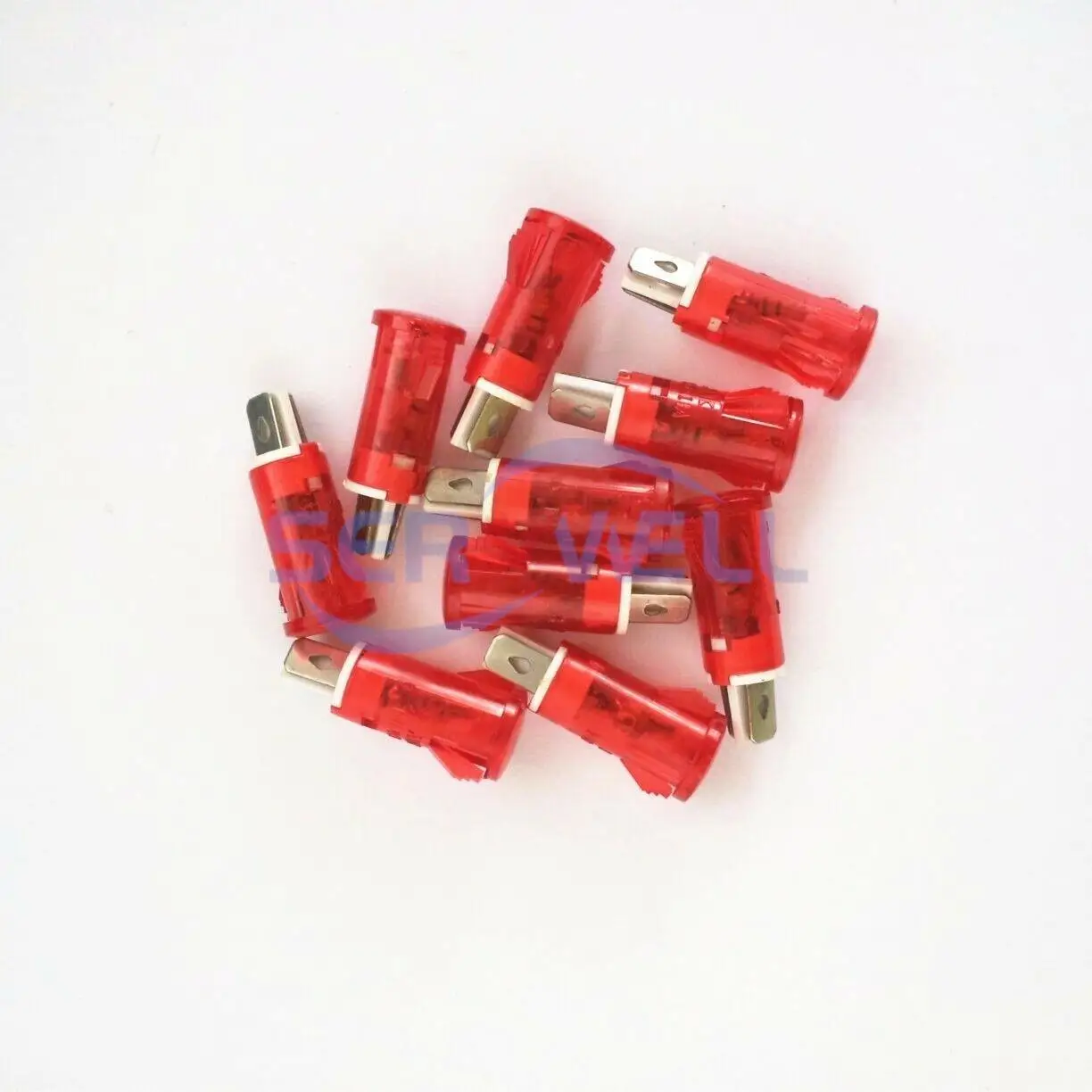 10pcs MDX-11A Panel Mounting Neon Indicator Red Green Yellow Lights AC380V 220V 110V 12V/24VDC 10mm Pilot Guiding Signal Lamp