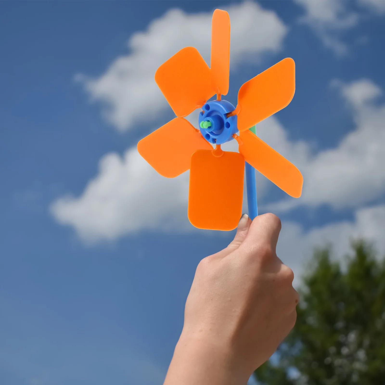 

2Pcs Reliable Windmill Assembly Materials Educational Apparatus Perfect for School Teaching and Experiments Kids Pinwheel