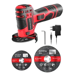 12V Angle Grinder 1200R/min Electric Polishing Grinding Machine Mini Cordless Cutter Diamond Cutting Grinder Car Power Tools