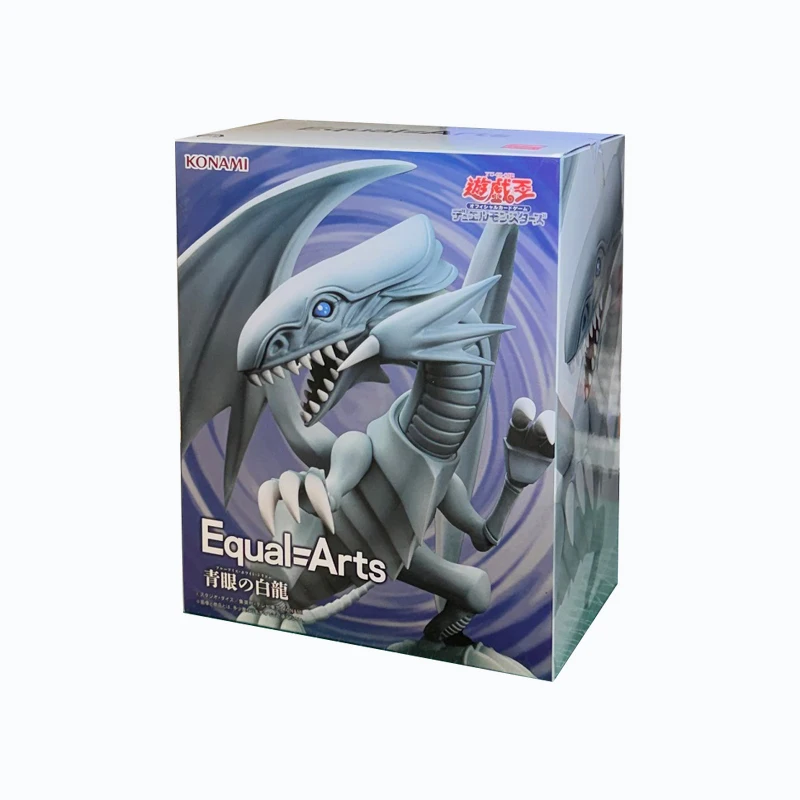 أنيمي كونامي الأصلية يو غي أوه! بطاقة لعبة الفنون المتساوية عيون زرقاء التنين الأبيض PVC عمل نموذج لجسم ألعاب قابلة للجمع #6