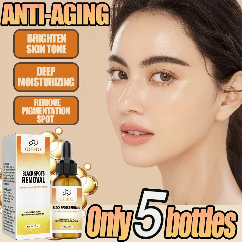 Skin Melanin Repair Facial Essence Whitening Spot Removal Serum Retinol Vitamin C Niacinamide Anti-Aging Brighten Moisturizing