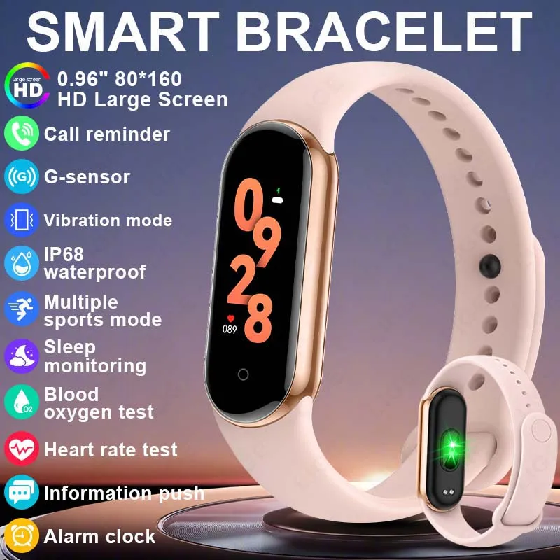 

Спортивный смарт-браслет LIGE 2026 для женщин и мужчин, многофункциональный фитнес-трекер, шагомер, пульсометр, водонепроницаемые умные часы