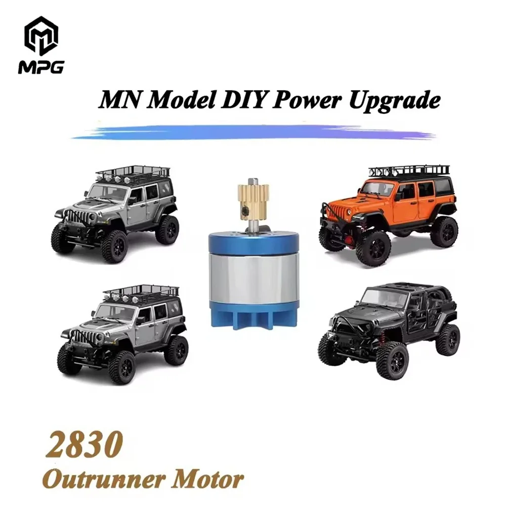 

AM32-45A Outrunner Electric Speed Controller 2830 2400KV Brushless Motor For 1/12 RC Crawler Car MN128 MN86 Upgrade Accessories