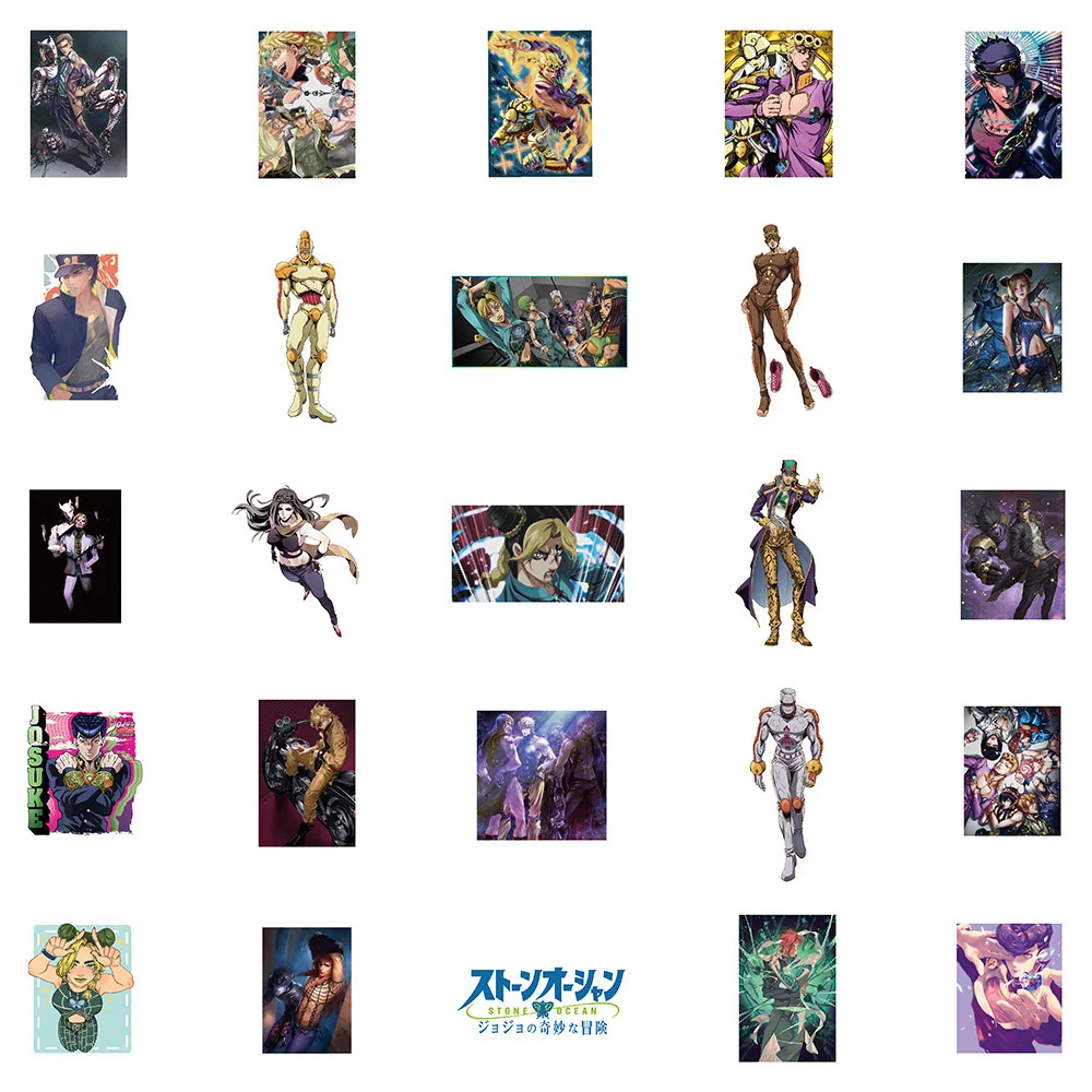 10/30/50 stücke Jojos bizarre Abenteuer Stein Ozean Aufkleber klassische coole Anime Aufkleber Laptop Tagebuch Telefon Cartoon Kinder Aufkleber Spielzeug