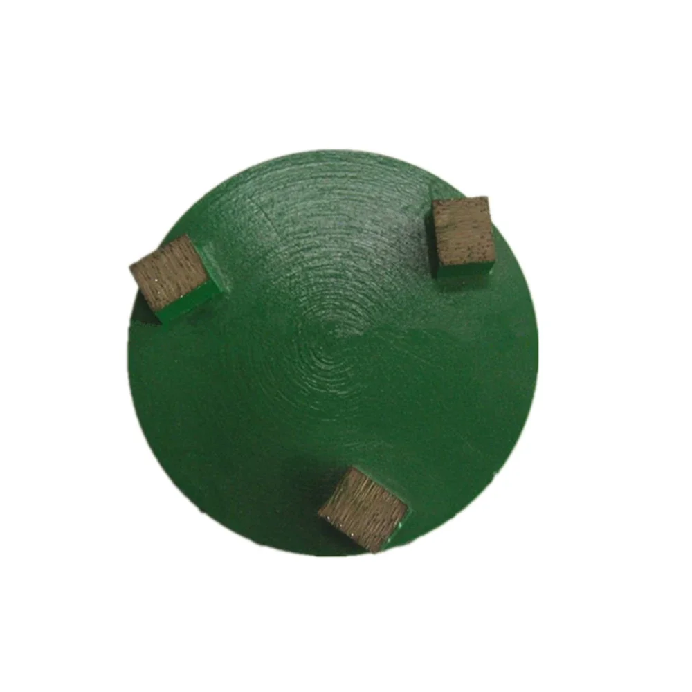 Disco abrasivo in metallo da 9 pezzi - Tampone secco D83 mm da 3 pollici con 3 segmenti cubici per smerigliatrice e lucidatura da pavimento