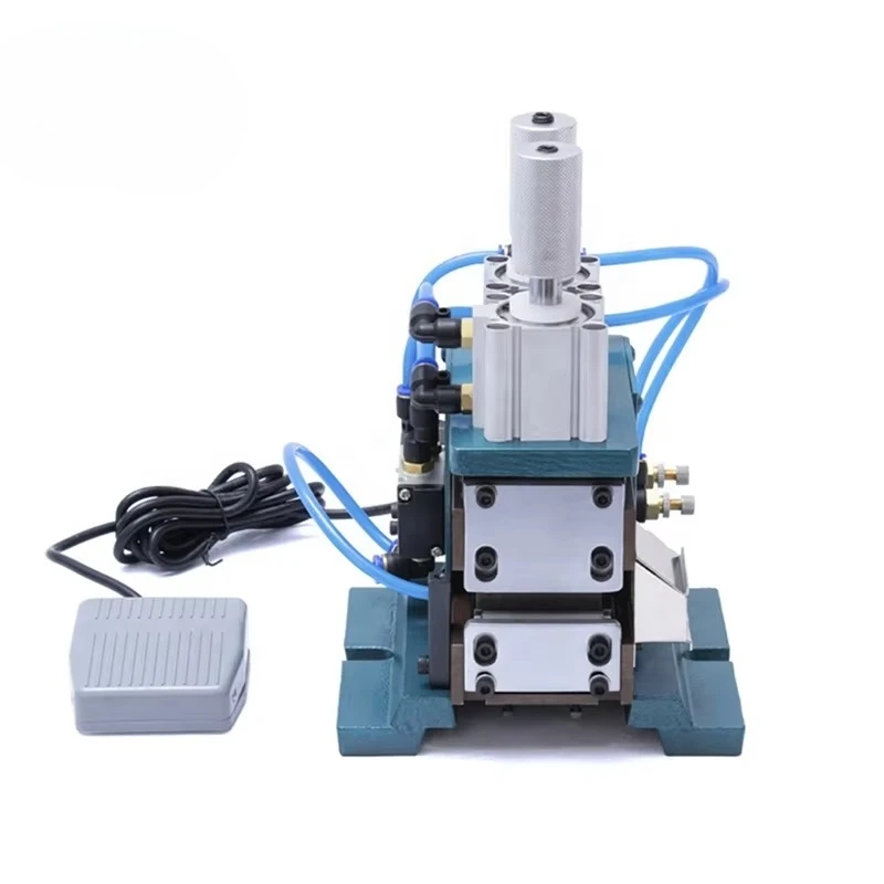 Vertical Pneumatic Peeling Machine Semi-Automatic Wire Stripping for Multi-Core Cable Manufacturing Equipment 220V 50HZ