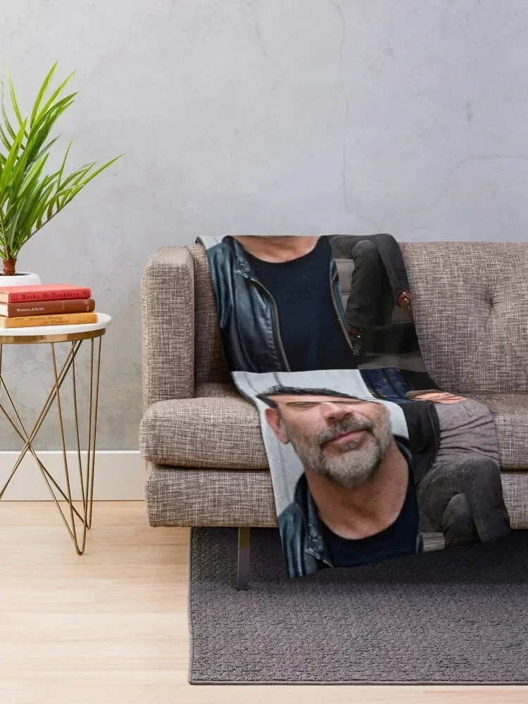 Collage Jeffrey Dean Morgan Throw Blanket christmas gifts Tourist heavy to sleep Flannel Fabric Blankets