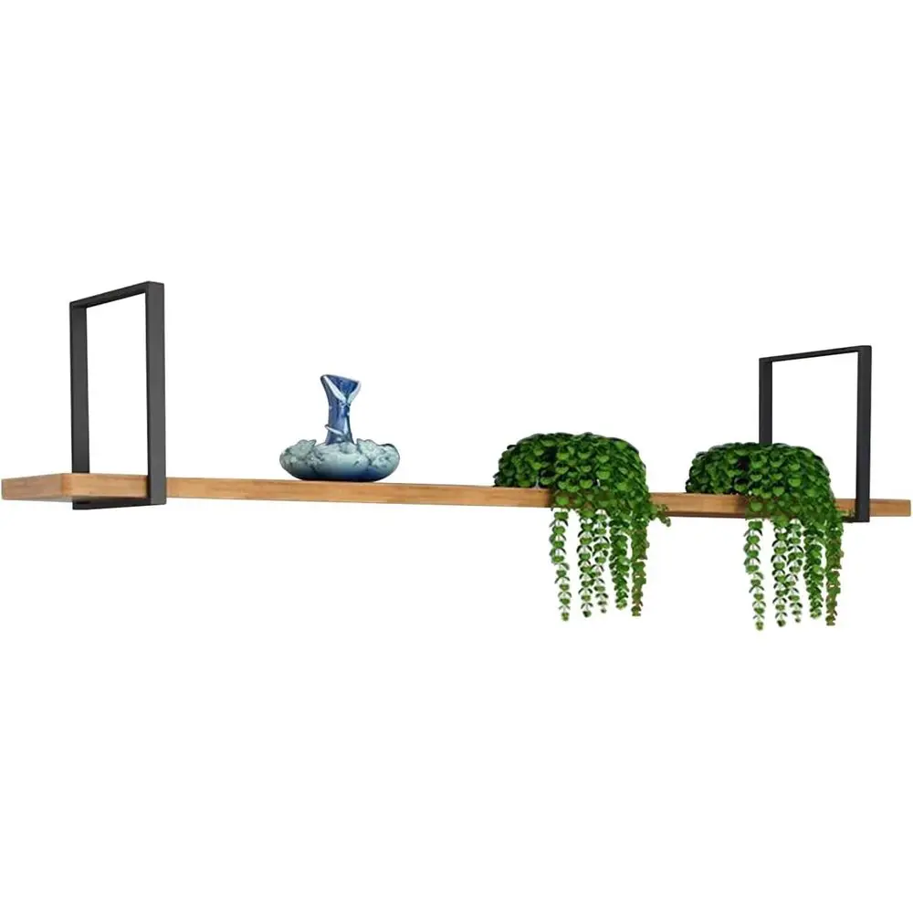 

Wooden Ceiling-Mounted Shelves for Hanging Plants, Decor, and Kitchen Racks - Ideal for Home, Bar, and Restaurant Use