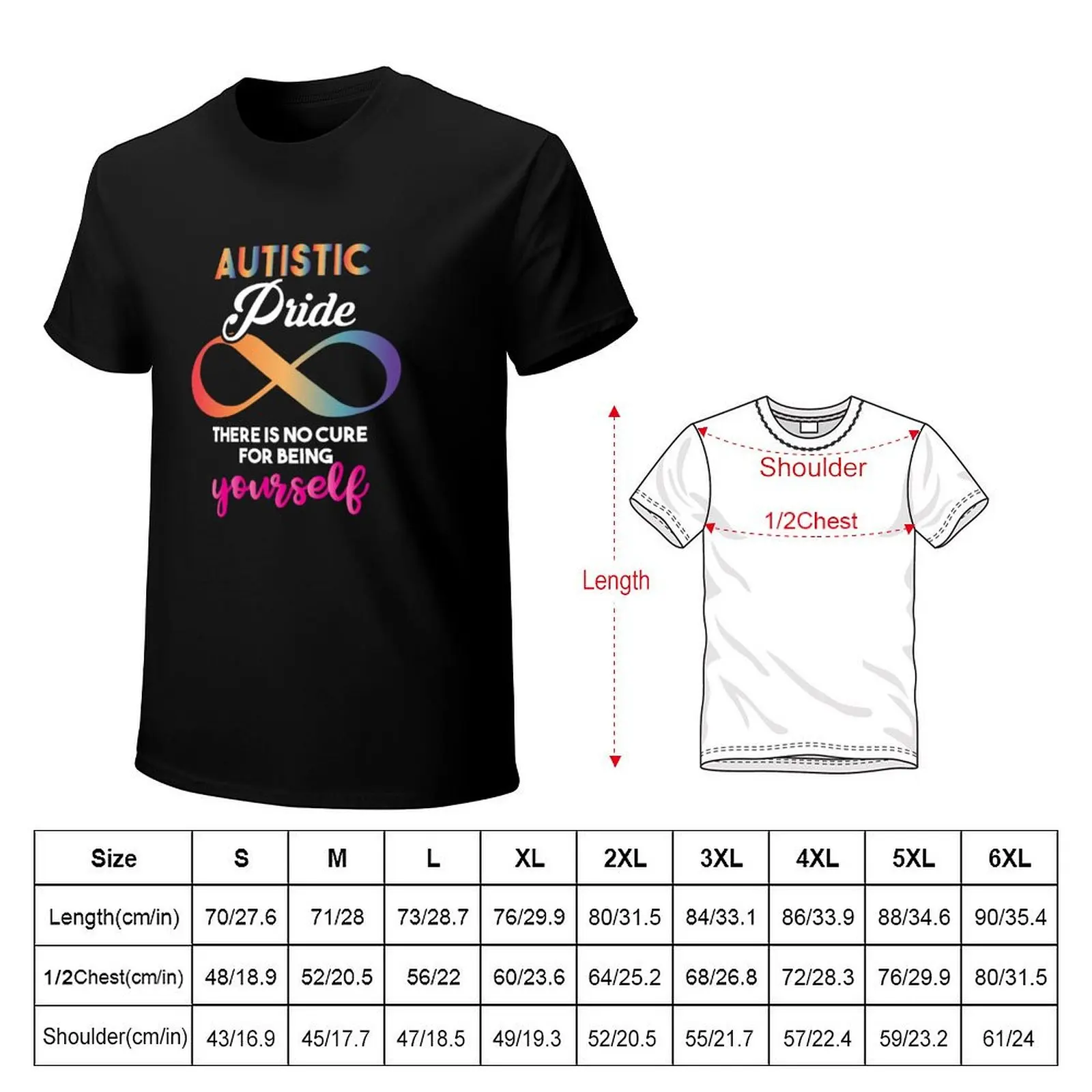 There Is No Cure For Being Yourself Autism Autistic Pride T-Shirt Casual Daily Outfit T-Shirt