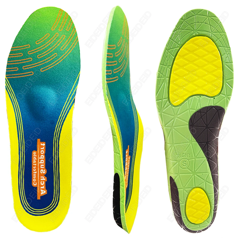Sports﻿ Insole Arch Support Insole Correction Insole Suitable For Plantar Fasciitis Flat Feet High Arches Soles Foot Pain EID
