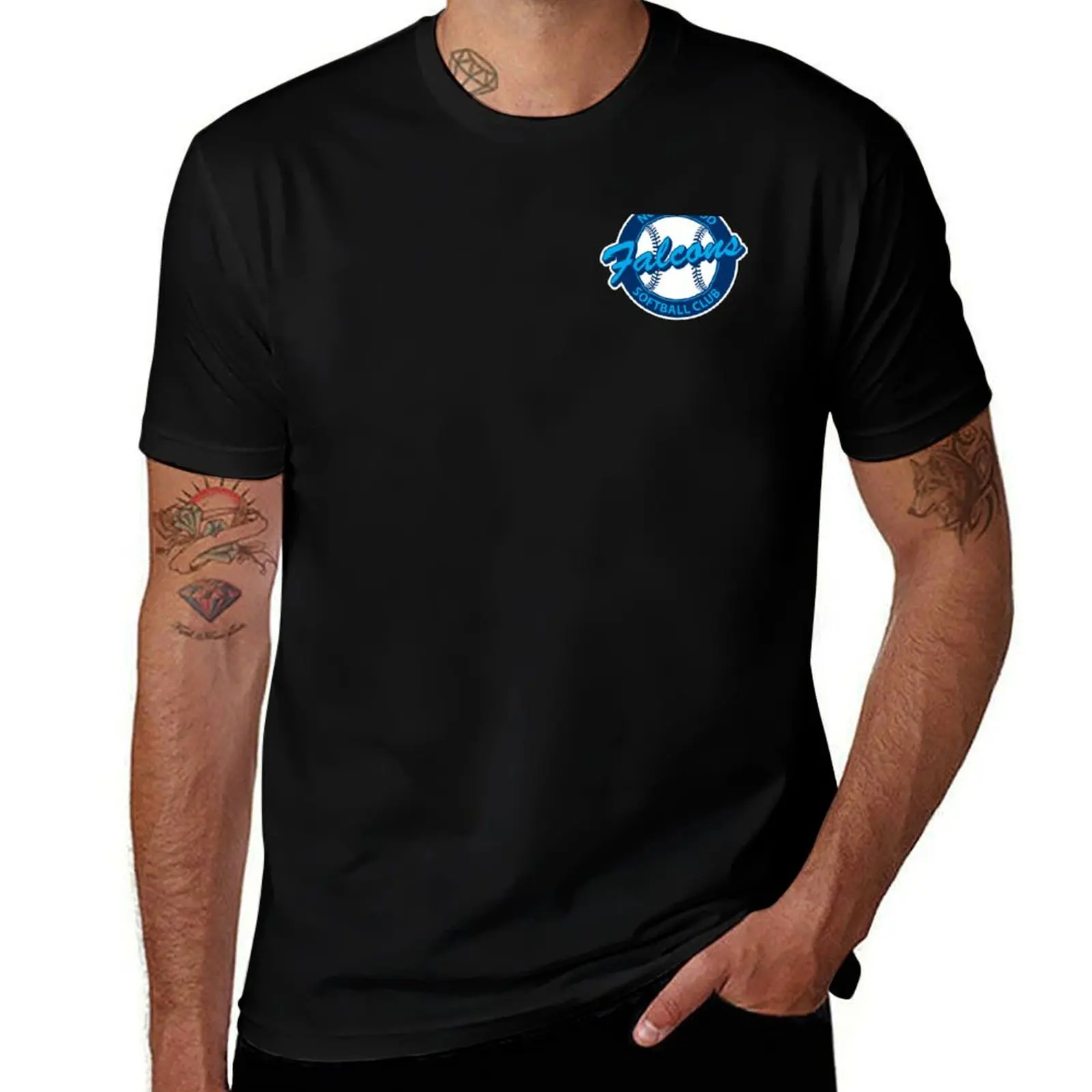 Northwood Falcons Softball Club logo T-Shirt Athletic Fit Sports Short Sleeve Top T-Shirt