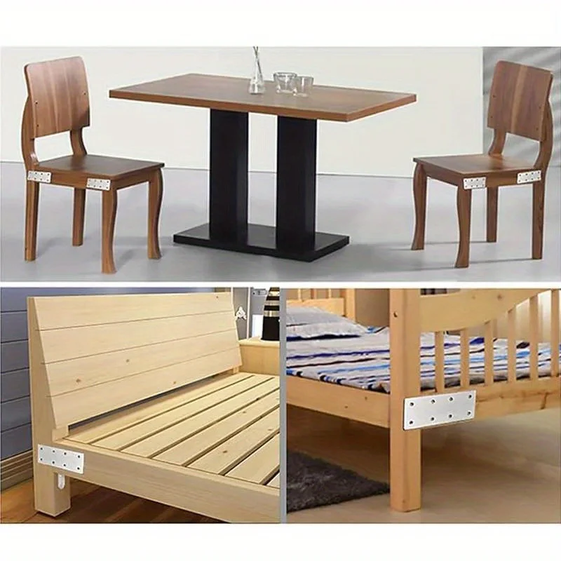 20pcs FLAT Mending แผ่นสแตนเลสแบนโลหะตรงรั้งซ่อมเข้าร่วม Fixing Bracket ไม้ Bracket CONNECTOR