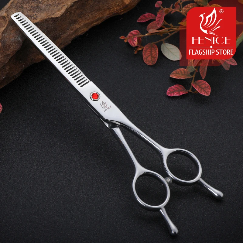 Fenice 6.5 inch Professional Pet Grooming Dog Hair Thinning Scissors Dogs Puppy Thinning Shear