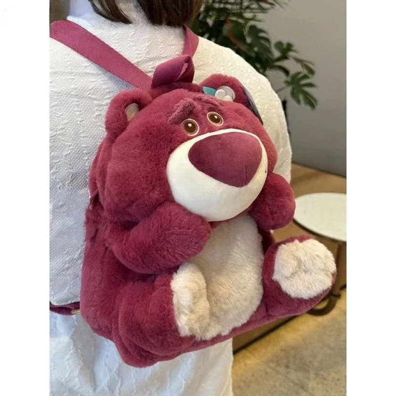 Disney Lotso cute children and girls comodo, morbido, dolce e versatile peluche cartoon creative doll zaino di grande capacità