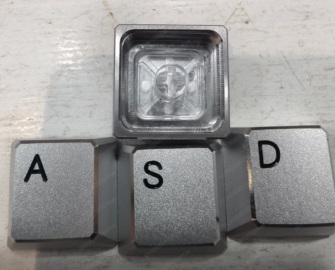 CNC Aluminum Keycap Original Profile High Light Legend Shiny Edge Non Backlit For Cherry MX Switch Keyboard