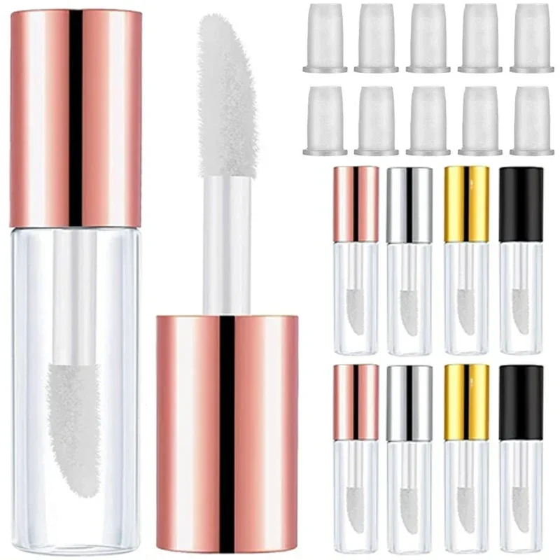 50 pcs/lot Refillable 2 ml Clear Lip Gloss Tube Mini Empty Lip Balm Bottles Sample Containers for Travel Women Girls DIY Makeup