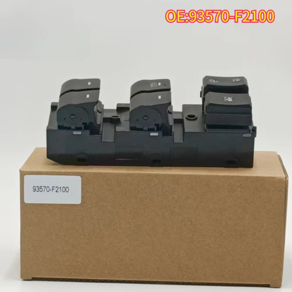 

High quality New For 93570-F2100 Linksgestuurde Voor Hyundai Elantra 2019 2020 Elektrische Ruitbediening Schakelaar Knop