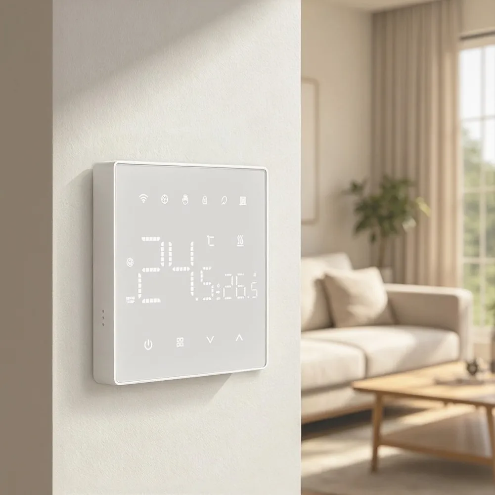 For Tuya WiFi Smart Thermostat with Six-Stage Scheduling for Wall-Hung Boilers and Electric Heating Applications