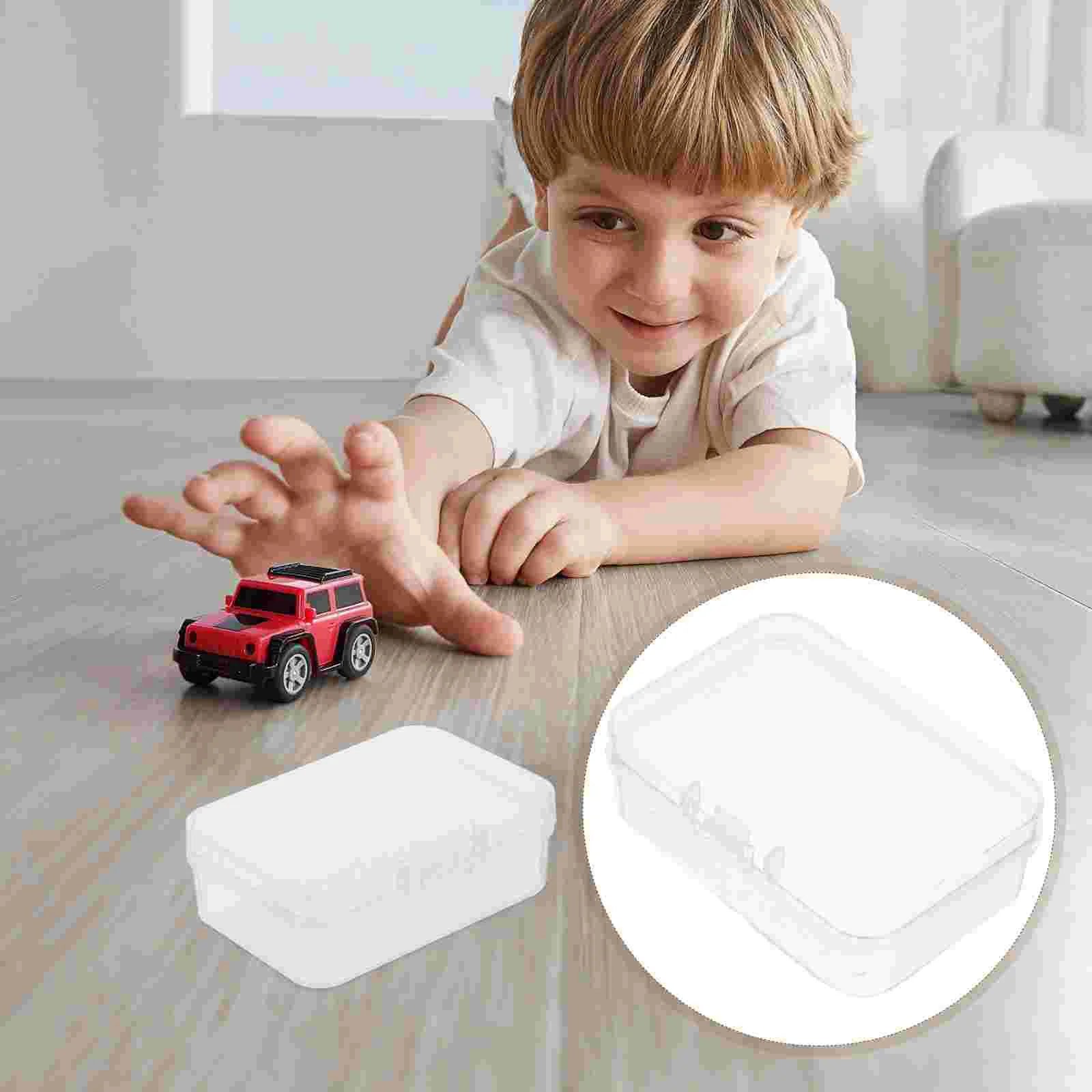 10 Pcs Highly Transparent Box Containers Packaging Beads Small Storage Organizer