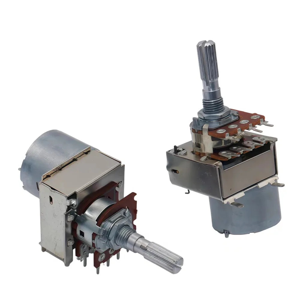 Motorized Potentiometer Remote Control Audio Volume Control 16 Type Dual Potentiometer B50K B100K 25mm Shaft Amplifier Parts