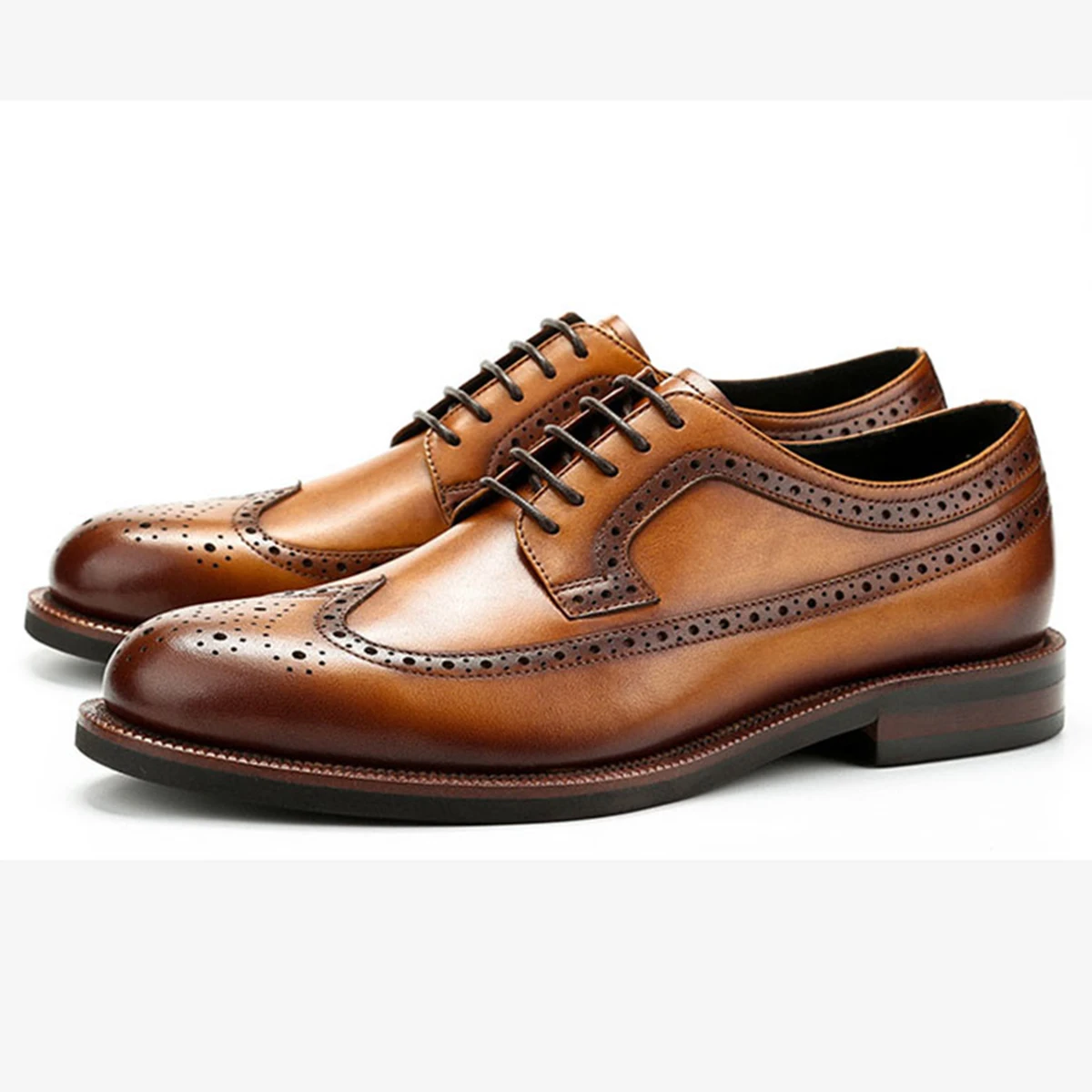 

Мужские классические деловые туфли из натуральной кожи для офиса, дышащие, с мягкой кожаной подкладкой, без шнурков, для работы