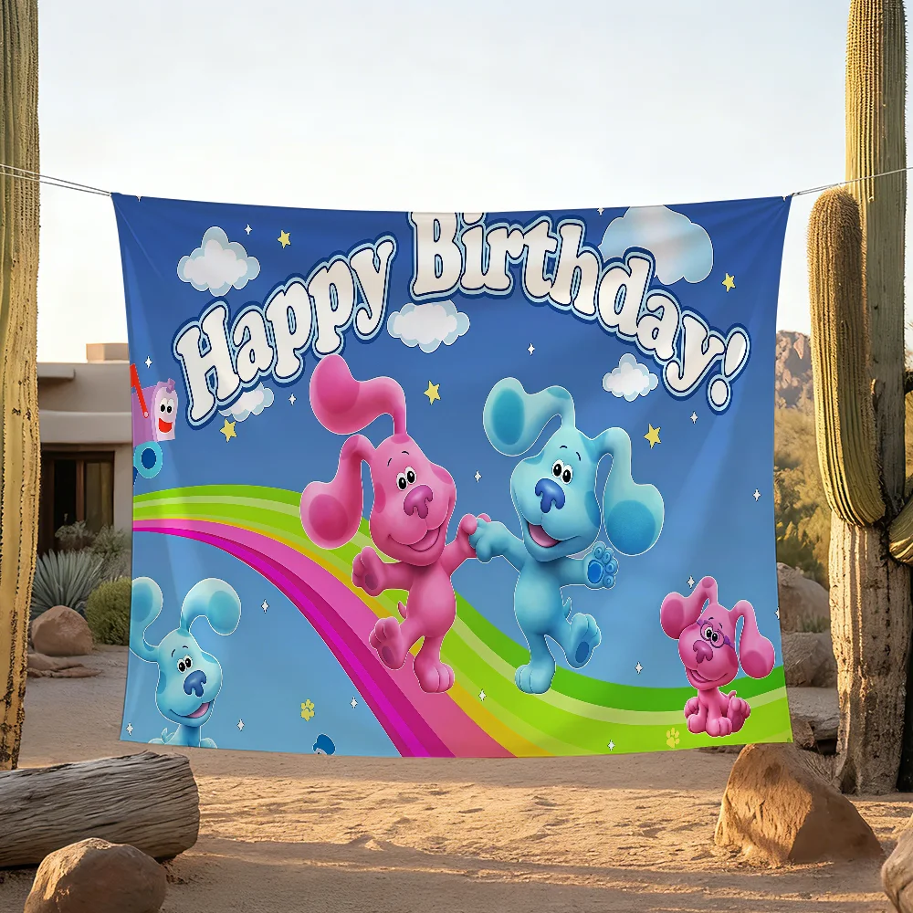 Cartoon B-Blues C-Clues and You Flagge zur Dekoration, zum Aufhängen im Freien, für Picknick, Zuhause, Camping, Party, Banner