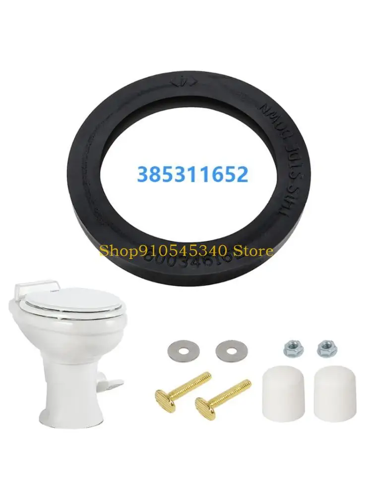 U2JA RVs Toilet Maintenance Seal Kit, Silicone Toilet Seal Set with Mounting Parts for 300 310 320 Replace 385311652