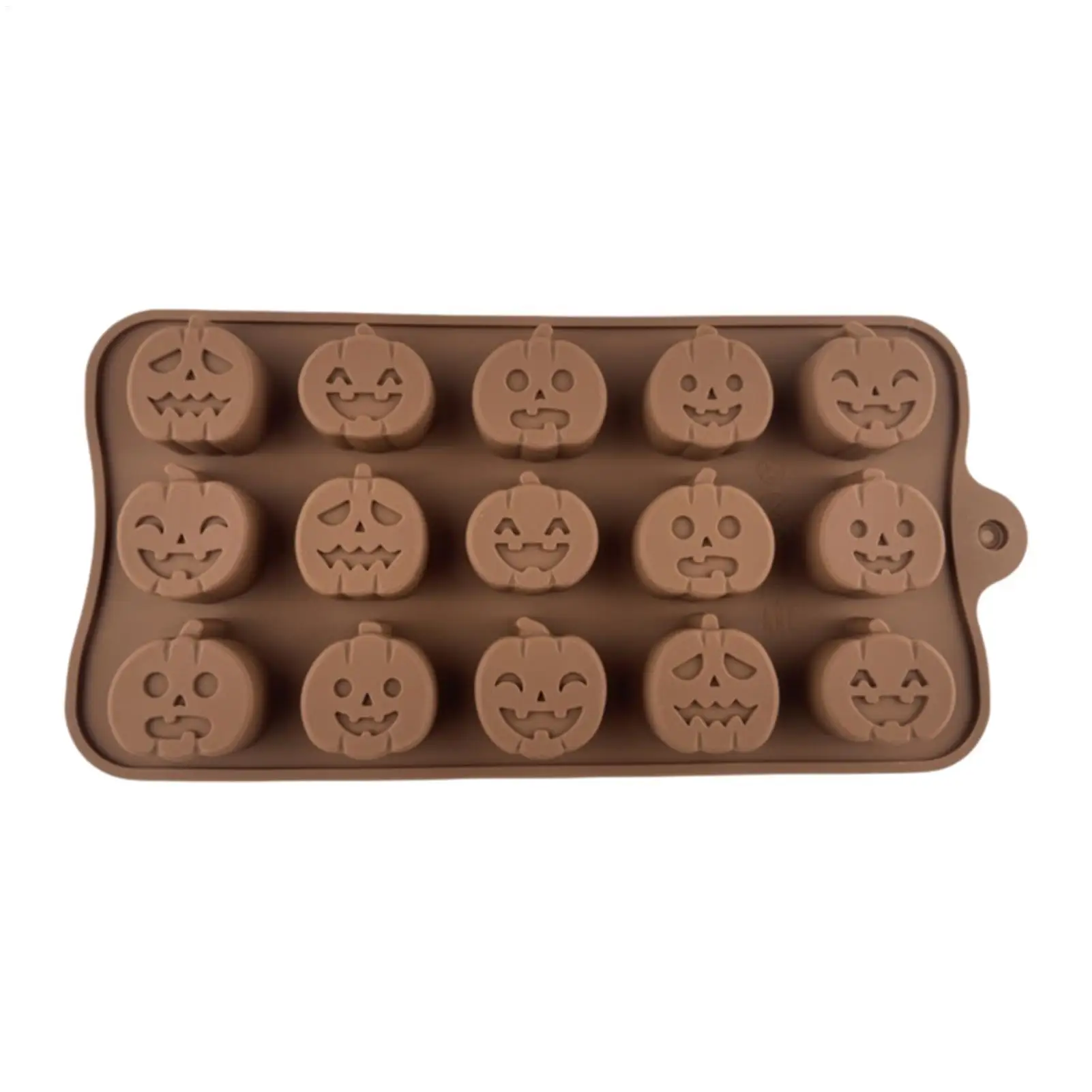 15 Cavity Non Stick Gummy Mold Halloween Mini ghost/pumpkin Silicone Mold For Making Chocolate Candy Cake Baking Molds