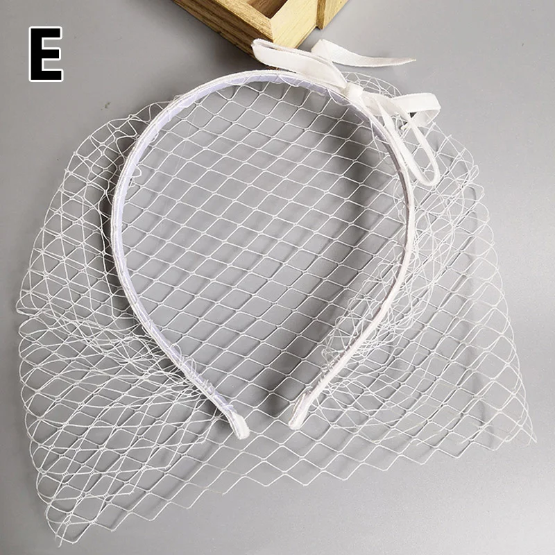 Elegante velo femminile fascia per la copertura del viso Retro Brides Cover Face Net Mask gioielli per capelli abito da festa di nozze accessori per capelli