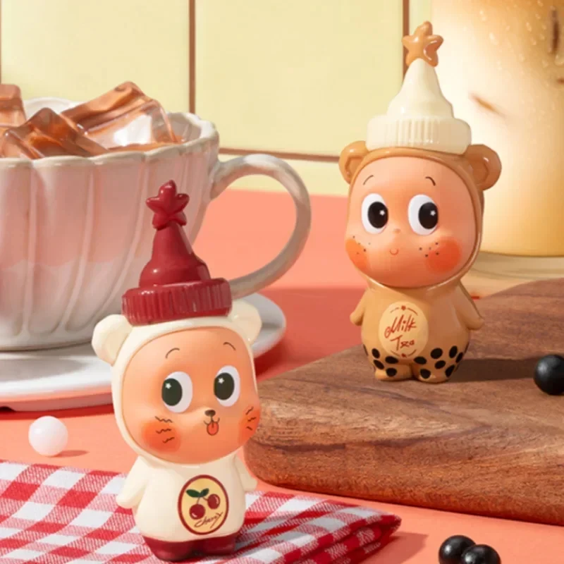 POP MART Twinkle Twinkle Create Your Taste Mike Tea Cherry Series Blind Box Kawaii Anime Action Figure - Surprise Toy