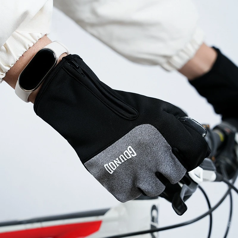 Half Finger Sports Gloves Shock Absorbent Wear Resistant Palm Protection Gloves for Fitness Cycling Outdoor Training