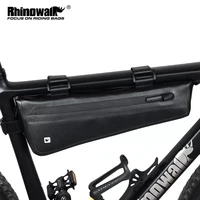 Rhinowalk-bolsa triangular para bicicleta, bolsa para tubo frontal para cuadro de bicicleta, bolsa impermeable para ciclismo, alforja para batería, bolsa de embalaje, accesorios