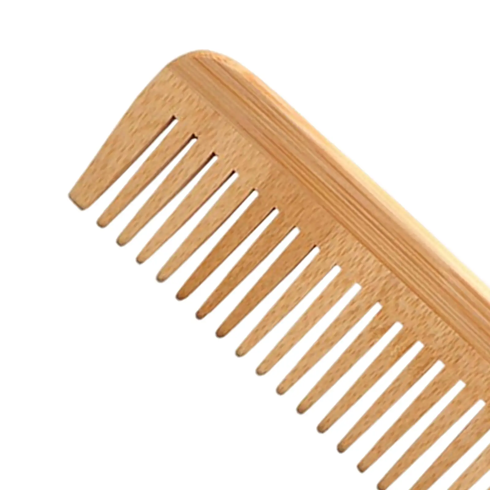 Hair Comb Bamboo Wood Wide Tooth Comb for Women Men Prevent Tangling Styling Tool for Home Travel
