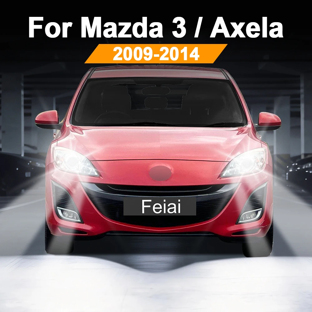 

LED Headlight Bulbs For Mazda 3 BL Axela Accessories Car Headlamp Bulb 2009 2010 2011 2012 2013 2014 Super Bright LED Headlights