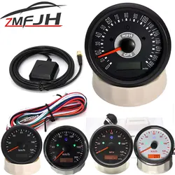 Waterproof 85mm GPS Speedometer 125/160/200(km/h/MPH) for Car Snowmobile Motorcycle ATV UTV Total Mileage Universal Customized