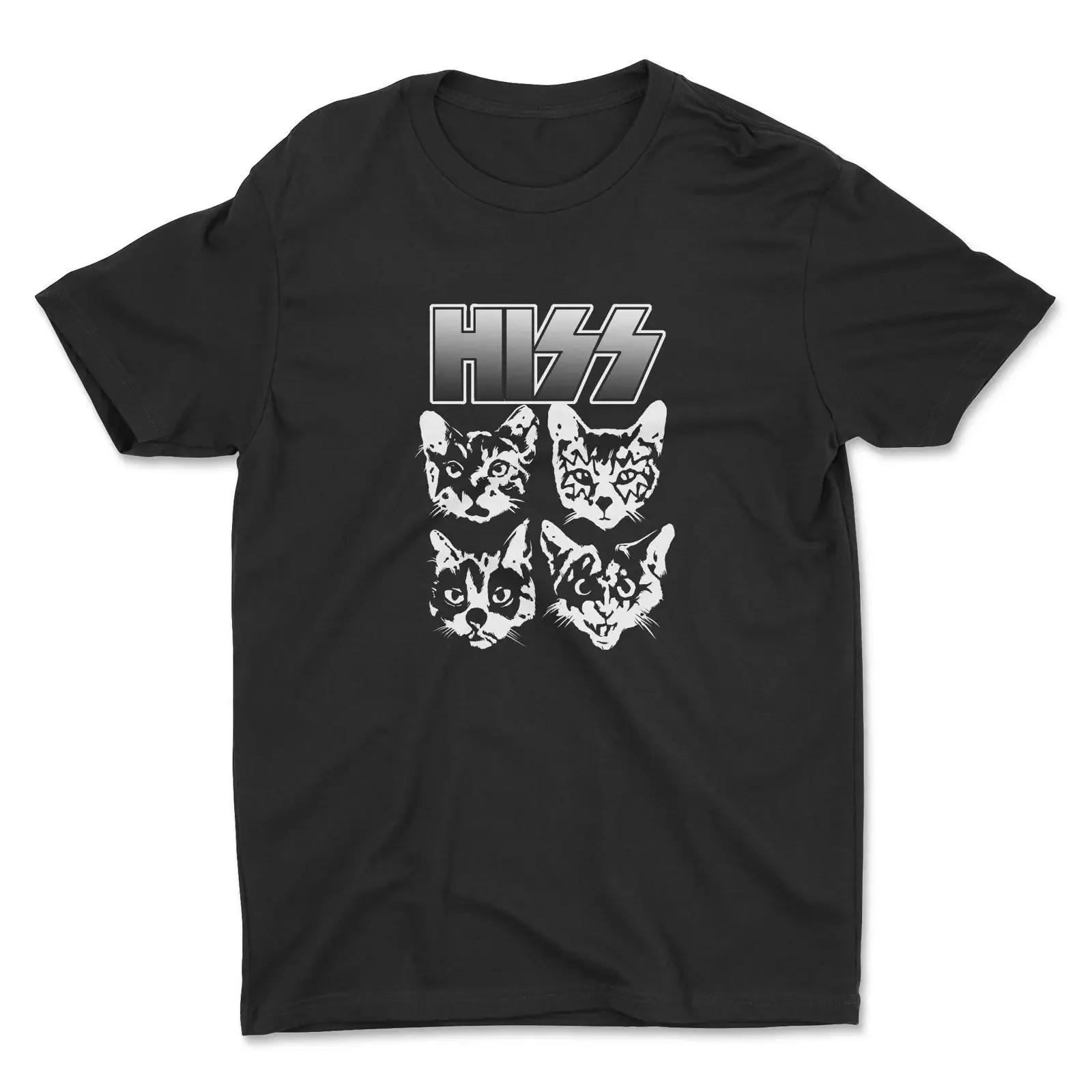 Hiss Adult T Shirt vintage Washed Soft Slightly Comfortable Casual Stylish homme Breathable streetwear Versatile