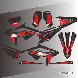 For Beta RR 125 200 250 300 350 390 430 480 2023 2024 Full Graphics Decals Stickers Motorcycle Background S0312ABE