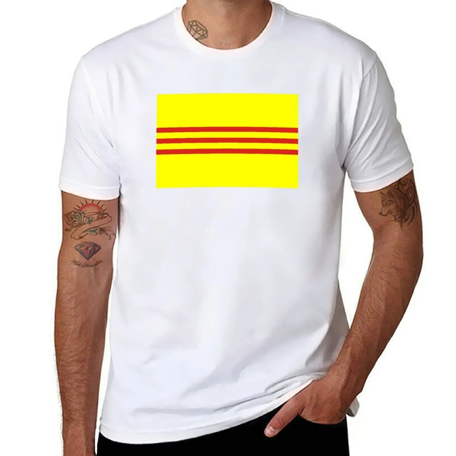 

South Vietnam Flag- Designs using the South Vietnam Flag! T-Shirt t shirts for man graphic tees t shirt man casual T-Shirt