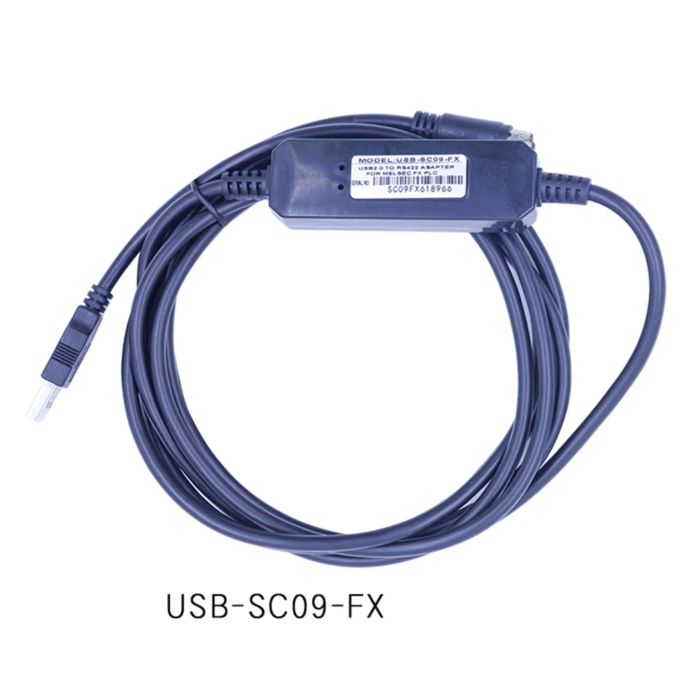 USB-SC09-FX para Mitsubishi PLC Programador Isolamento Cabo, USB para RS232