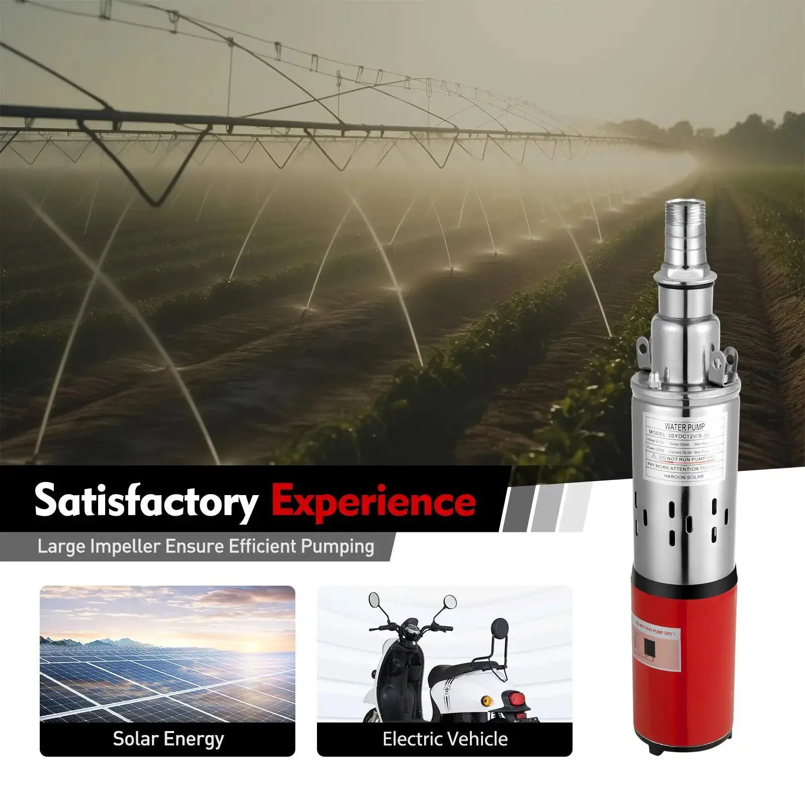 مضخة غاطسة تعمل بالطاقة الشمسية 12 فولت بئر عميق 12 فولت مضخة غاطسة تعمل بالطاقة الشمسية بئر عميق