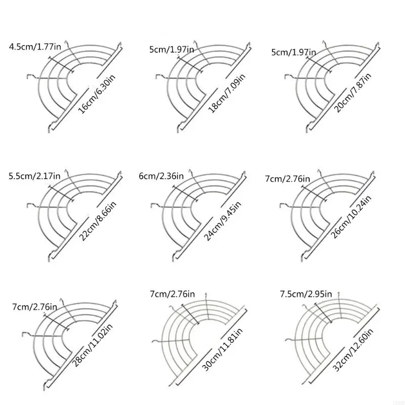 U0DE Кухонная полукруглая стойка для слива масла из нержавеющей стали, фильтр для капельного масла для жареной еды