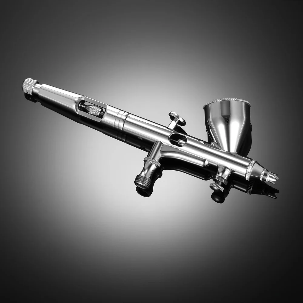 Imagem -06 - Nasedal-conjunto de Pistola de Pintura Dupla Aerógrafo 9cc 0.2 mm 0.3 mm 0.5 mm Maquilhagem Escova de ar Rosto Tatuagem Arte Ferramenta Diy