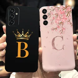 For Samsung Galaxy A13 Case Cover Luxury Letters Alphabet Painted Soft Funda For Samsung A13 2022 A135F M13 M135F A 13 M 13 Capa