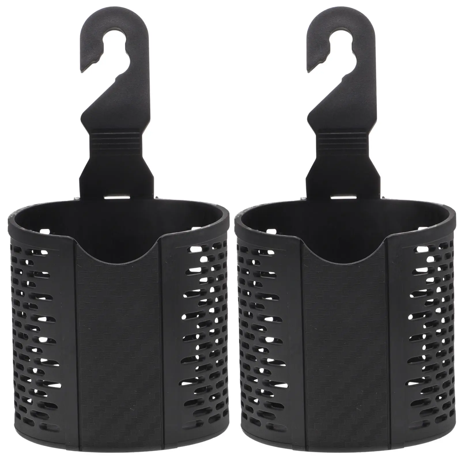 

2Pcs Headrest Beverage Cup Holder Black Plastic Window Travel Drink Holders Car Seat Water Bottle Storage Solution Car
