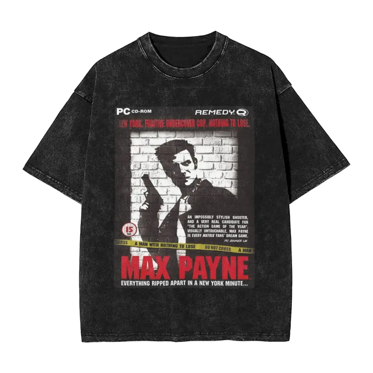 Max Payne Vintage Retro Trendy A Vintage Camisetas de gran tamaño