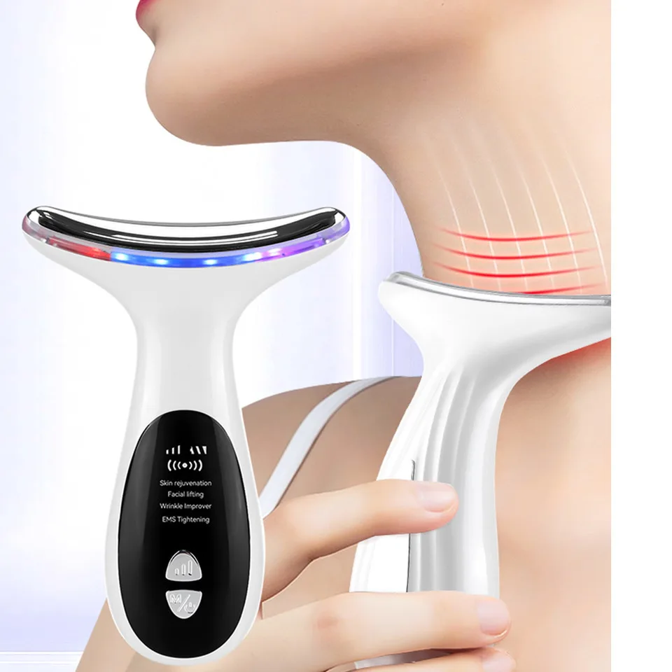 목 미용 EMS 페이스 리프팅 머신 리무버 안티 링클 스킨 강화 페이셜 마사지 스킨 레쥬베네이션 안티 에이징 강화